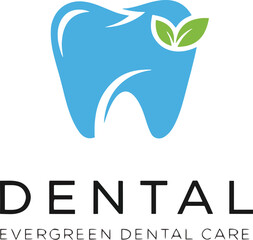 A clean dental tooth vector logo design for health care and hygiene illustration white background EPS file download.
