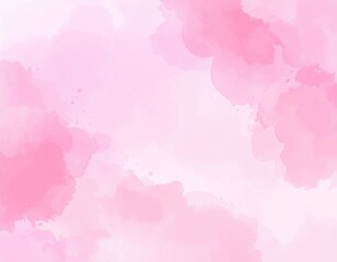 Delicate Pink Watercolor Wash Abstract Background with Soft Textures and Subtle Variations.