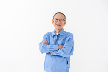 作業着を着た男性