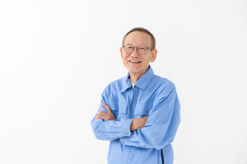 作業着を着た男性