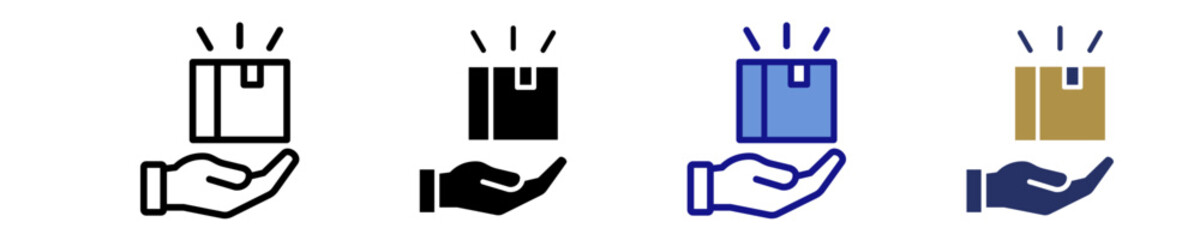 Quantity Supplied  Icon Set Multiple Style Collection
