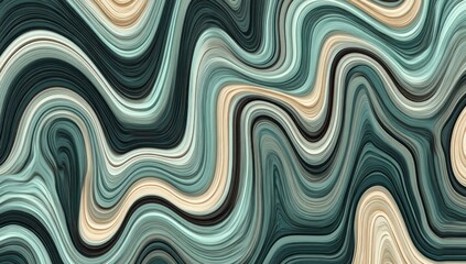 Obraz premium Abstract wavy design with blended colors.