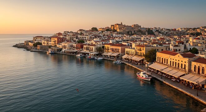 Aerial view of the coastline of Glyfada travel highlight