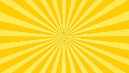 Radiant Yellow Sunburst Pattern Background for Energetic and Optimistic Designs