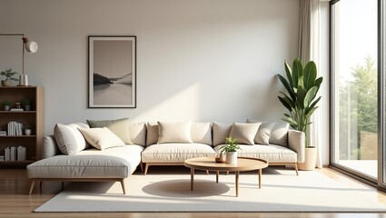 Fototapeta premium living room interior