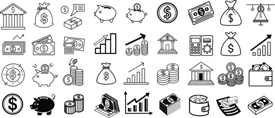Vector icon set representing symbols of different countries for web and business design