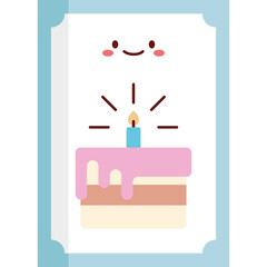 Flat Birthday Party Invitation Template