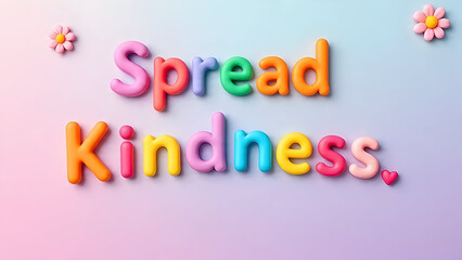 Fototapeta premium Kindness Reminder Banner