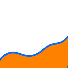 Orange Blue Border