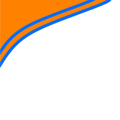 Orange Blue Border