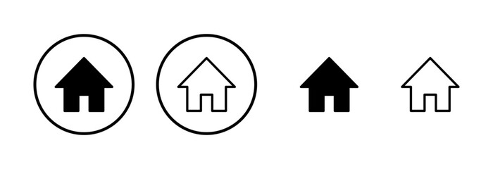 House icon logo design. Home sign and symbol