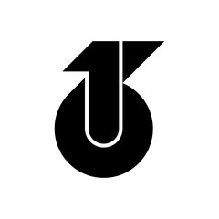 Number 16 simple logo design