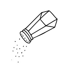 salt shaker dispensing spices