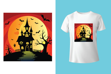 Halloween t shirt design Scary Halloween