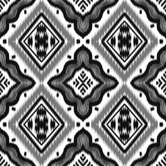  Ikat Pattern Gray on white