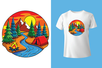 hiking is love t shirt design template, hiking and trail graphic t-shirt, nature lover tee