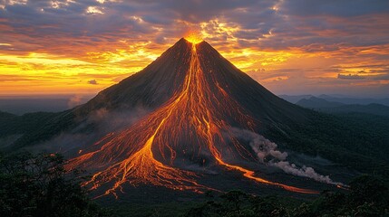 Fototapeta premium volcanic eruption