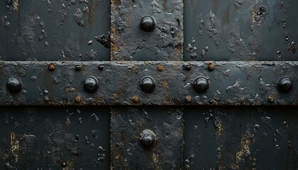 Black plate iron metal rustic old due to corrosion, wheathered background