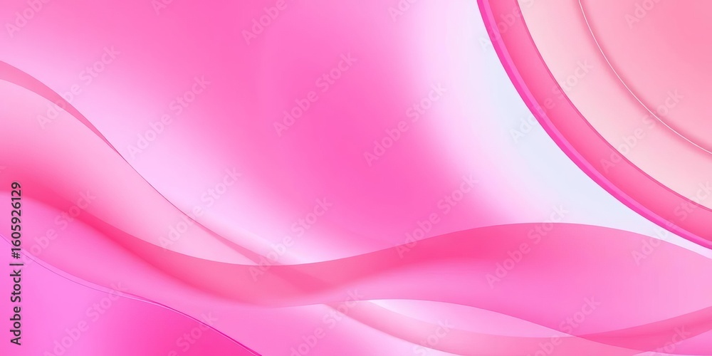 Wall mural abstract light pink-red vector background with colorful curved lines and gradient effect, modern, lu