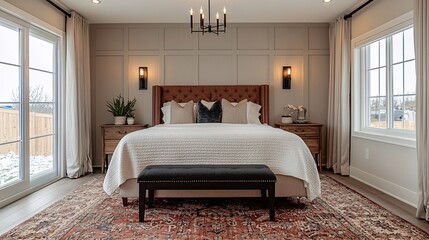 Modern simple bedroom