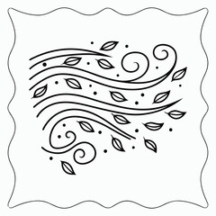 Fototapeta premium vector illustration of an abstract floral background