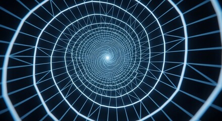 Fototapeta premium A futuristic holographic rendering of a jet engine with glowing internal components and a digital interface, set in a high-tech environment.