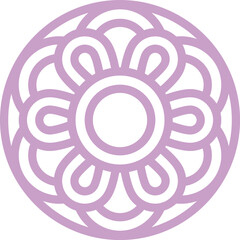 A traditional Korean circular floral pattern inspired by lattice and architectural designs. Perfect for Chuseok, Lunar New Year, and seasonal festive decorations.