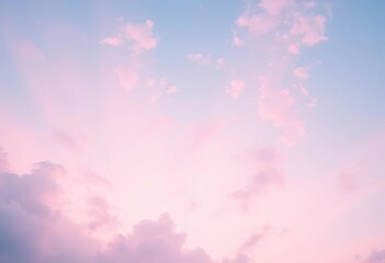 Soft pastel sky with watercolor-like stains, ethereal and dreamy, illustration, purple