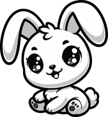 cartoon of rabbit