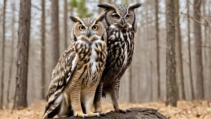 Fototapeta premium great horned owl