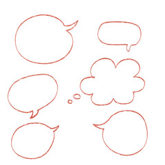 speech bubbles set