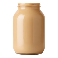 Transparent Jar with Smooth Creamy Substance