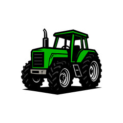 Obraz premium Green Tractor Logo