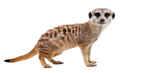 meerkat isolated on transparent background.