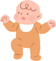 Illustration of Baby Standing