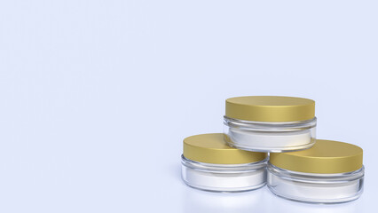 The Cream beautiful product for Advertising or Background concept 3d Rendering.