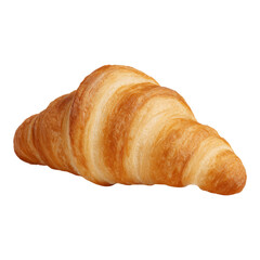 Fresh Croissant on Transparent Background