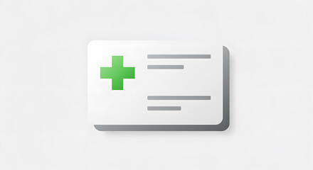 Obraz premium Medical ID Card - Healthcare Information