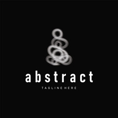 Cool abstract brush design concept, simple and modern minimalist with a cool color combination, design for a cool logo or poster illustration template