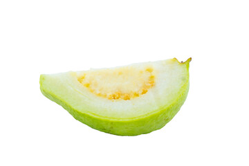 High Quality PNG Picture of guava slice isolated on white background.
