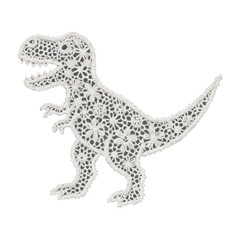 Fototapeta premium PNG Lace dinosaur silhouette design