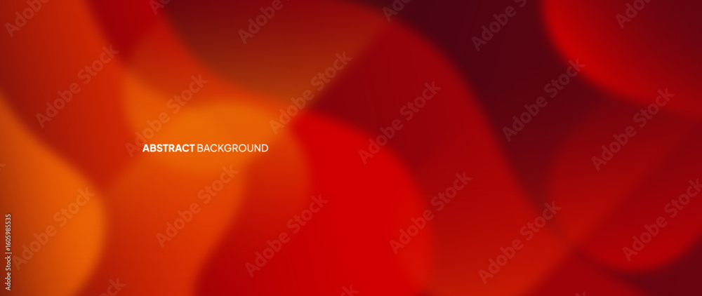 Poster abstract background with red abstract curves creating a burning atmosphere.