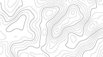 Topography elevation contour map with white vector relief lines, perfect for adventure-themed posters, mountain travel branding, and geographic textures