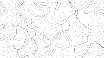 Topography vintage map design for outdoor adventure with illustrated elevation lines, antique paper effect, and natural topographic curves for brands related to camping, travel  and geographic discove