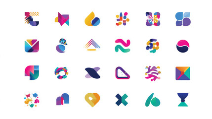 A birthday candles vector alphabet set with candle symbols