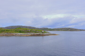 Obraz premium Scenic view at Bodo Ferryport in the north part of Norway