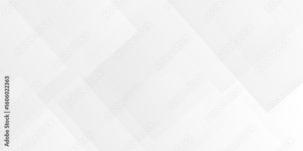 Poster white and gray overlap triangle geometric technology pattern. minimal rectangle randomly arranged wh