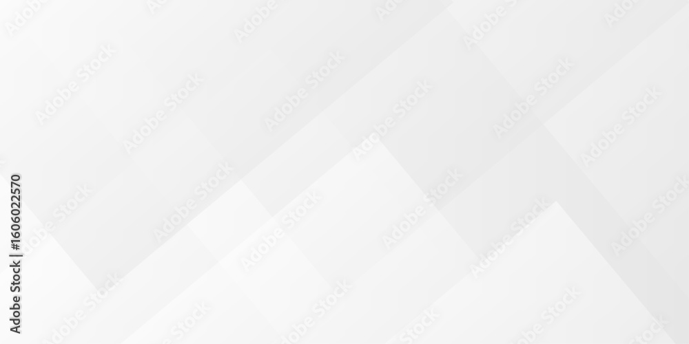 Poster white and gray overlap triangle geometric technology pattern. minimal rectangle randomly arranged wh