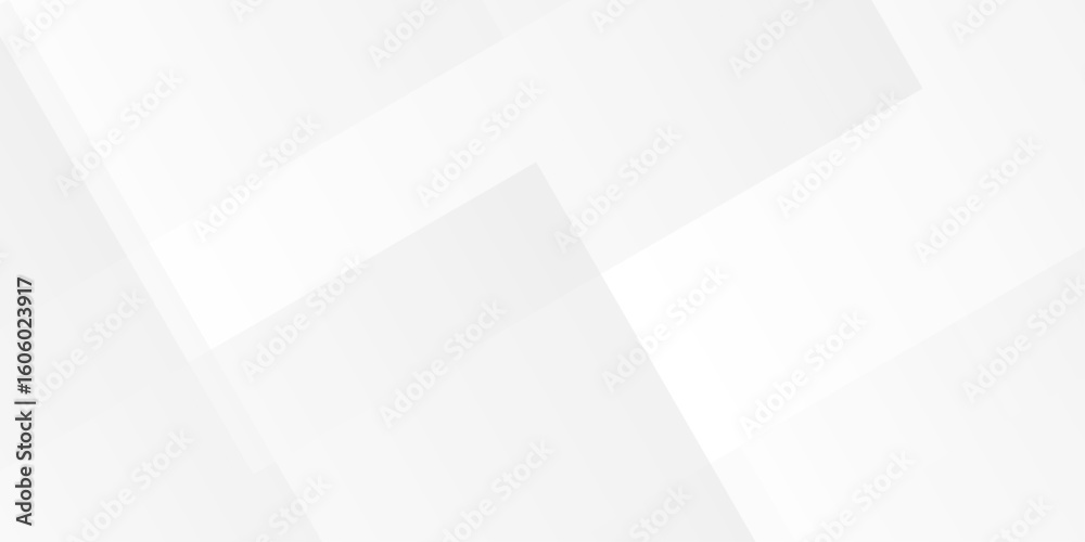 Poster white and gray overlap triangle geometric technology pattern. minimal rectangle randomly arranged wh