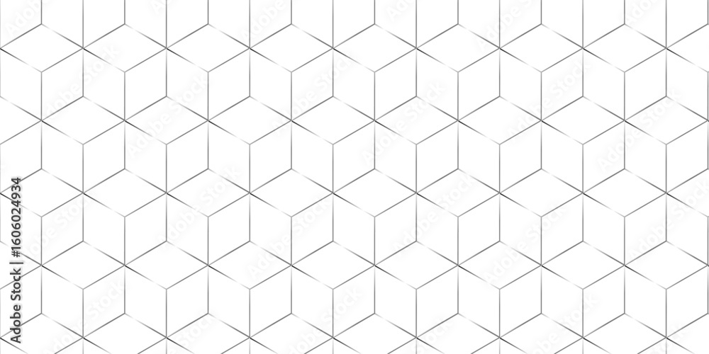 Poster abstract seamless pattern with hexagon square cube geometric pattern shapes grid metal element textu
